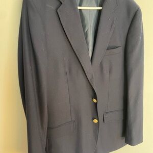 J. Crew Navy Blazer with Gold Buttons